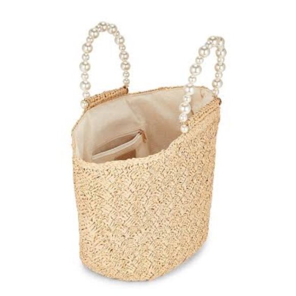 BTB LOS ANGELES Uma Pearl Light Green Tote Bag NEW WITH TAG - Picture 2 of 12